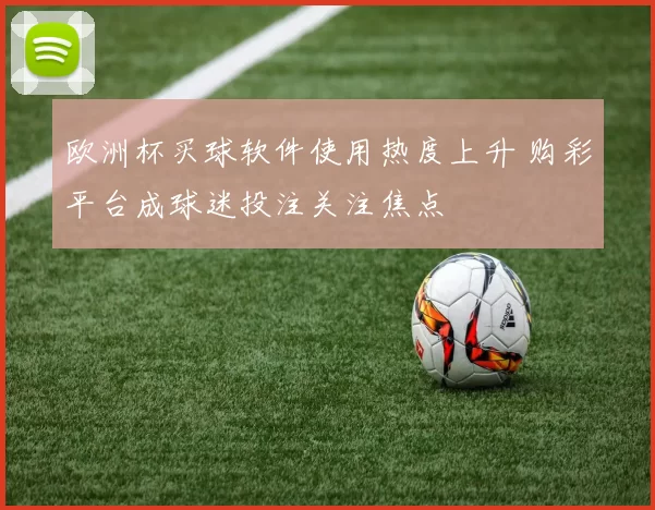 欧洲杯买球软件使用热度上升 购彩平台成球迷投注关注焦点